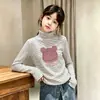 Ropa interior térmica a rayas de manga larga para niñas Otoño e Invierno 2026 Nuevo Estilo Top de Otoño Infantil con Estilo Top para Niña
