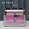 Caja de Joyas con Candado de Contraseña Gran Capacidad Estuche de Maquillaje Portátil Caja Multifuncional para Joyería de Mano Caja de Maquillaje Regalo de Princesa