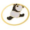 Marcapáginas redondo con forma de panda, venta al por mayor, bonito bolso con expresión facial, clip hueco para libro, pequeño regalo conmemorativo de viaje a Sichuan