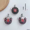 Novedad Nacional de Moda S990 Color Vintage De Vez en Cuando Gato de la Suerte Filamento Colgante de Plata de Ley Esmalte Colgante Lindo para Mujeres