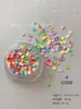 Lantejoulas Redondas Coloridas de Dopamina Misturadas com Peças Redondas Vazadas 3D Materiais de Decoração DIY para Unhas Atacado