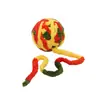 Pelota de Hilo Grande Juguete para Gatos para Autoentretenimiento, Palo para Provocar Gatos, Consumidor de Energía, Molienda de Dientes, Pelota con Cascabel Ruidoso, Suministros para Gatos