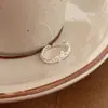 Anillo de mariposa de encaje de plata de ley S925 estilo coreano para mujer, diseño de nicho de lujo ligero, anillo exquisito