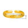 Múltiples Estilos de Pulseras de Oro Electroplateado al Vacío de Dragón y Fénix, Pulseras Grabadas de Dragón y Fénix con Diseño Abierto, Pulseras de Boda