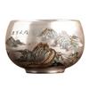 Xícara de Chá de Cerâmica Prata 999 de Fábrica Xiongfeng Wanli Luohan Cup Luxo Leve Master Cup Xícara de Chá para Degustação Xícara de Chá