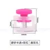 Fivela de Plástico Transparente Colorida com Mola Cogumelo Fivela de Cordão para Crianças Nariz de Porco Furo Duplo Cilíndrico Cadarço Fivela Elástica para Calça