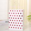 Bolsa de papel Kraft con estampado bronceado de puntos de Onda Blanca transfronteriza, embalaje de regalo, bolsa de compras, bolso tote, bolsa de regalo de Año Nuevo al por mayor
