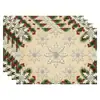 Amazon Manteles Navideños Muñeco de Nieve Árbol de Navidad Manteles Decoración de Mesa de Comedor Occidental Manteles Aislantes Fiesta Navideña