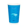 Taza Giratoria Estampada para Té de Leche con Tapa, Empaque Desechable Comercial para Llevar, Taza de Papel Estilo Chino para Bebidas Calientes y Frías, Té de Leche