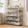 Zapatero para casa, pequeño, puerta estrecha, puerta de entrada, multicapa, bonito para interior, dormitorio, infantil, simple, zapatero pequeño de almacenamiento