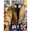 Jaqueta Bomber Curta de Voo Jaqueta de Algodão Jaqueta Masculina de Outono e Inverno à Prova de Vento e Impermeável Jaqueta de Baseball Americana Jaqueta de Algodão