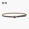 Cinto Fino Feminino com Incrustação de Pérolas Simples Nó Não Poroso com Calças Casuais Vestido Cabelo Feminino