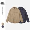 YANSANXIA Camisa de trabajo vintage holgada de estilo americano, moderna, informal, de manga larga, para hombre y adolescente, C523