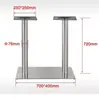 Patas de Mesa, Patas de Mesa de Barra de Acero Inoxidable, Base de Hierro Fundido, Soporte Metálico de Hierro Forjado para Mesa de Comedor, Patas Redondas para Mesa de Té, Marco de Mesa