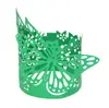 Abajur de papel dourado transfronteiriço, luminária de papel esculpido flor borboleta tridimensional, atmosfera festiva vela eletrônica renda de papel em estoque