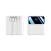 Certificado 3C Carga Súper Rápida de 22.5W Power Bank con Cable Integrado Mini Compacto Fuente de Alimentación Móvil Venta al por Mayor