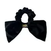Laço de Veludo Estilo Miu para Cabelo Outono e Inverno Versátil Scrunchie de Veludo de Alta Qualidade Acessório de Cabelo de Ano Novo