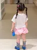 Ropa para Niñas: Camiseta de Manga Corta, Estilo Veraniego Delgado, Ropa Casual de Lyocell para Niños, Top Básico para Niña Pequeña