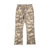 Pantalones de Camuflaje con Costuras American High Street para Hombre LKTM para Hombre y Mujer Ajuste Slim Ruffian Shuai Chao Marca Vibe Micro-La Pantalones Casuales