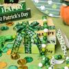 Cinta Impresa Transfronteriza YAMA St. Cinta del Día de San Patricio Cinta Decorativa del Día Irlandés Trébol Verde