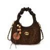 Yaozi 2026 principios de otoño nuevo bolso casual y simple de moda con estampado de leopardo, bolso cruzado versátil, bolso de mano de moda tipo empanada