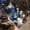 Paisaje Iluminado por la Luna Paseo en Barco Funda para Teléfono Iphone12Pm Estilo Chino Escena Nocturna Superficie del Lago Montañas y Ríos Funda de Cristal Templado Apple 17