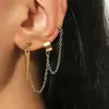Pendientes góticos con remaches punk, con forma de corazón y cruz, hechos a mano, de Amazon, para mujer.