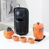 Juego de Té de Viaje Portátil al Por Mayor Juego de Té Kung Fu para Exterior Taza Rápida Vacaciones Regalo Chino de Negocios Logotipo