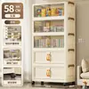 Armário de Armazenamento Dobrável com 40-80 Compartimentos Sem Montagem Quarto de Casa Guarda-Roupa Infantil Armário de Armazenamento para Cozinha Armário de Armazenamento de Plástico