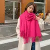 Bufanda Chal para Mujer, Nueva Manta para Siesta de Oficina de Otoño e Invierno, Manta Exterior Cálida de Lana de Alta Calidad