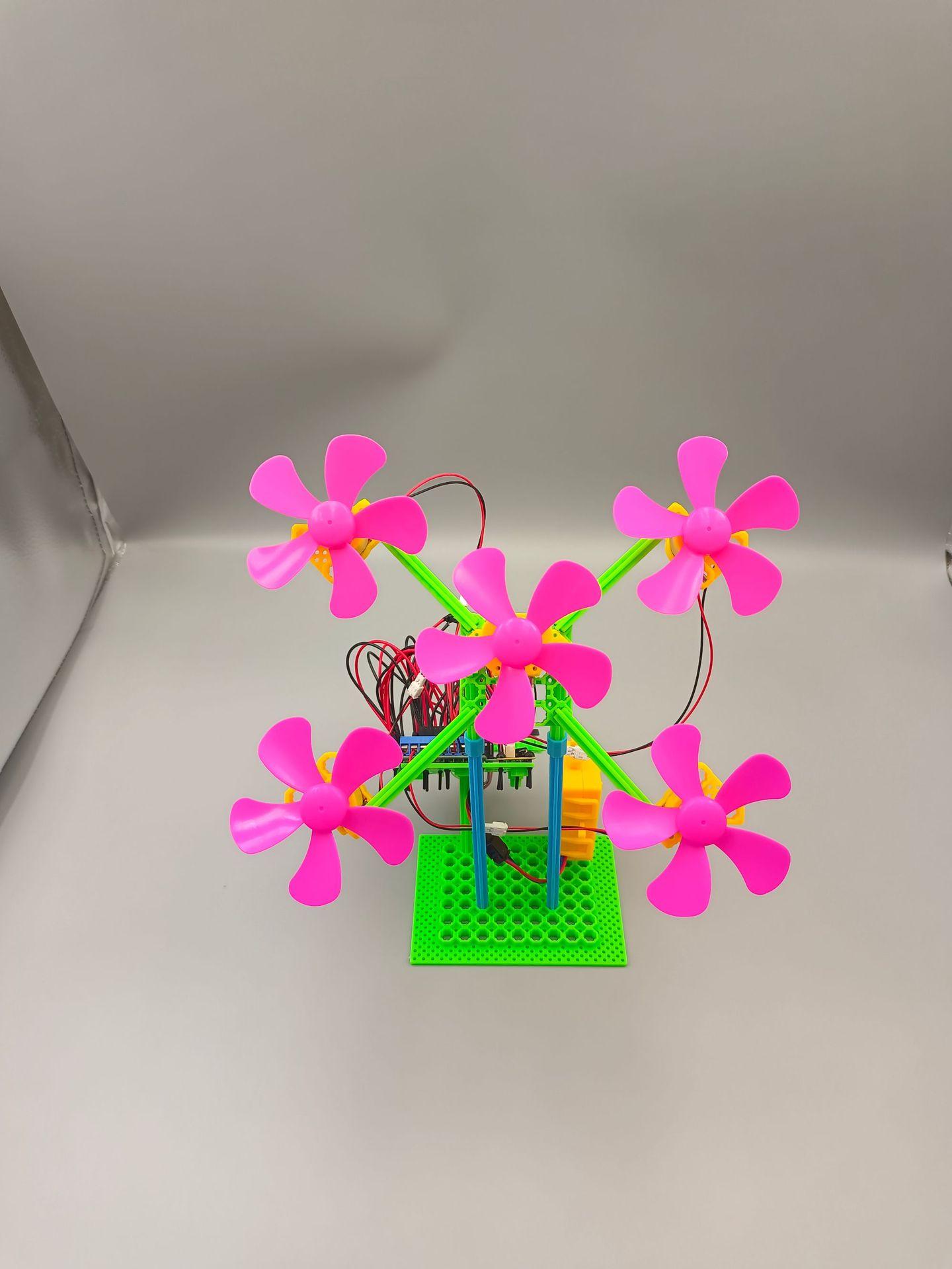 五五花扇组装图