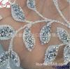 Patrón romano viscosa artesanía purpurina cuentas encaje tela malla vestido encaje de boda tela accesorios decorativos