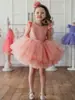 Vestido de Princesa de Natal para Meninas 2025 Saia de Tule Rígido para Crianças Pequenas e Médias Vestido Doce e Fofo para Crianças de Um Ano