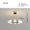 Lámpara Colgante Postmoderna Nórdica de Doble Anillo con Bola de Burbujas para Sala de Estar y Comedor, Lámpara Colgante Circular Combinada de Lujo Ligero Italiano, Modelo de Diseñador