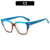 Nuevo marco de gafas liso de color de alta gama TR90 anti-luz azul europeo y americano se puede equiparar con marco para miopía mujer