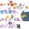 Monedero de silicona de dibujos animados, minibolso, linda bolsa para auriculares de estudiante, llavero, colgante para mochila, regalo pequeño, al por mayor