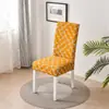 Funda de Silla Universal de una Pieza Simple Personalizada Funda de Taburete Tela Elástica Funda de Silla de Comedor Funda de Respaldo de Silla de Hotel
