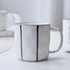 Tazas de Cerámica Pintadas a Mano con Diseños Frescos para Desayuno, Leche, Café, Agua, Set Familiar, Tazas para Té de Frutas