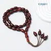 Pulsera Árabe con 33 Cuentas, 10*15 mm, Cuentas Ensartadas a Mano del Medio Oriente, Arabia Saudita, Cuentas para Oración Diaria, Venta al por Mayor de Fábrica