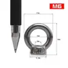 Porca com olhal em aço inoxidável 304, tipo parafuso com olhal circular, porca de alta resistência M3 4 5 6 810 apertada manualmente