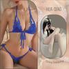 Huaxiao Qqny Nuevo Sexy Tres Puntos Sexy Ropa Íntima No Necesita Quitarse Bikini Entrepierna Abierta Tentación Talla Grande Traje de Mujer