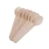 Conjunto de Talheres Descartáveis (Faca, Garfo, Colher), Embalagem para Sobremesa Estilo Ocidental, Colher de Madeira 16cm, Ecológico e Biodegradável