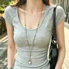 Collar vintage de cuchara dorada y cuentas de flores con diseño único y creativo, versátil y elegante