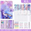 En Stock Agenda A6 Transfronteriza Patrón Mármol Cuero PU Carpeta Presupuesto Efectivo Cuaderno