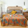 Manta Jacquard de Gaze de Três Camadas 100% Algodão, Lençol de Gaze Respirável Espessado, Capa de Cama, Manta de Toalha de Gaze de Camada Dupla, Manta de Sofá