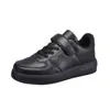Zapatos Escolares Negros de Cuero para Niños Transfronterizos Desempeño en el Campus Zapatos Negros Pequeños Superficie de Cuero Zapatos de Skate para Niños Zapatos Blancos para Niñas Comercio Exterior