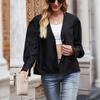 Traje de otoño sexy de comercio exterior para mujer, ropa de moda europea y americana, color sólido, traje pequeño de un botón, chaqueta corta de negocios