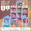 Amazon Casa de Princesas DIY Casa de Juegos para Niñas Juguete Casa de Muñecas Castillo Villa Casa Ensamblada Venta al por Mayor Transfronteriza