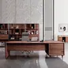 Nuevo Escritorio de Oficina de Madera Maciza de Nogal Estilo Chino Escritorio de Jefe Escritorio Ejecutivo Estilo Zen Muebles de Oficina Modernos Simples de Lujo Ligero
