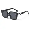 Gafas de Sol Cuadradas de Marco Grande Estilo Nuevo para Mujer, Gama Alta, Modernas, Anti-UV, Adelgazantes para Caras Grandes, Gafas de Sol de Moda Estilo Coreano
